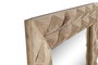 DKD Home Decor Espejo Moderno Natural 183 x 76 cm, Marco 12x12 cm, Cristal y Mango, Dimensiones Foto 55x160 cm