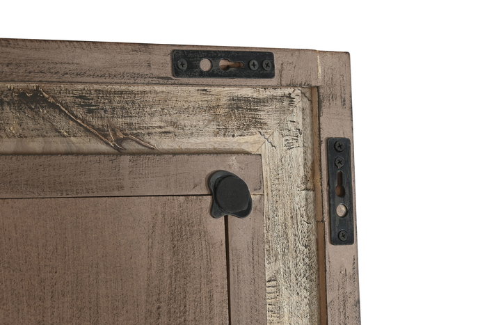 DKD Home Decor Espejo Moderno Natural 183 x 76 cm, Marco 12x12 cm, Cristal y Mango, Dimensiones Foto 55x160 cm