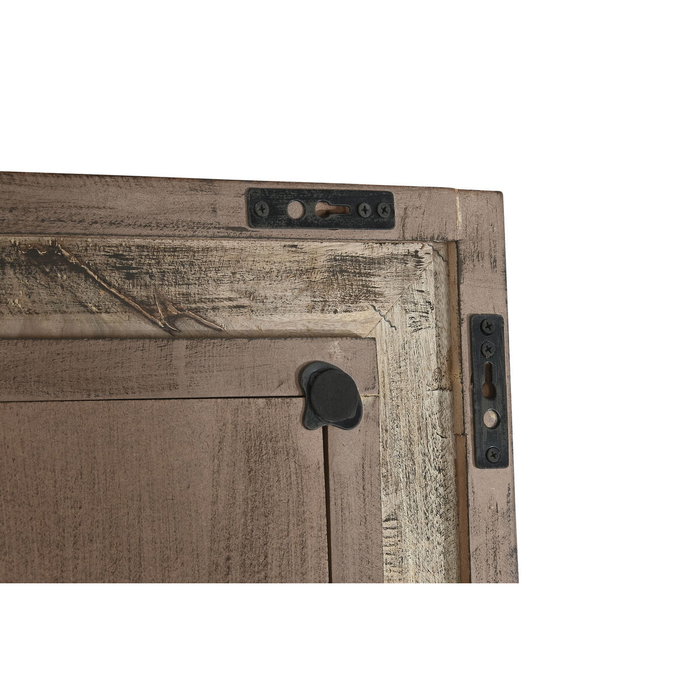 DKD Home Decor Espejo de Mango y Cristal 76x4x183 3D Natural