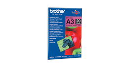 Brother Papel Fotográfico Premium Plus Brillo Ink-jet DIN A3 260g/m² Pack 20 Hojas