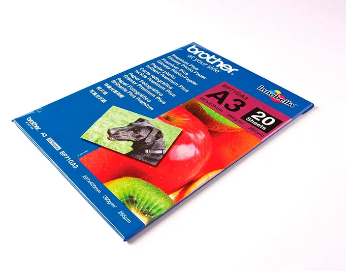 Brother Papel Fotográfico Premium Plus Glossy A3 260g/m² 20 Hojas