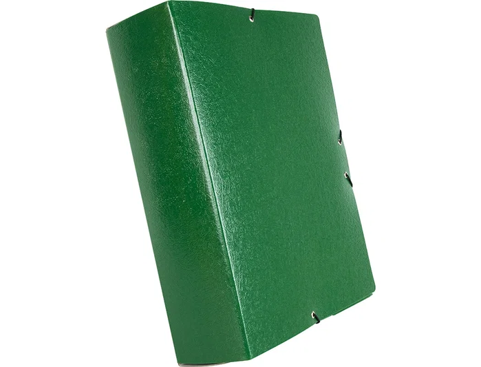 Liderpapel Carpeta de proyectos de cartón gofrado verde lomo 90mm Liderpapel Carpeta de proyectos de cartón gofrado verde lomo 90mm