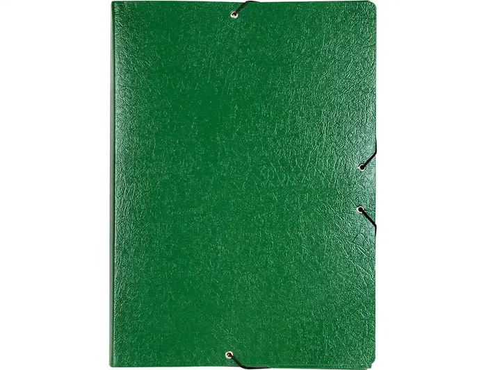 Liderpapel Carpeta proyectos folio lomo 90mm cartón gofrado verde