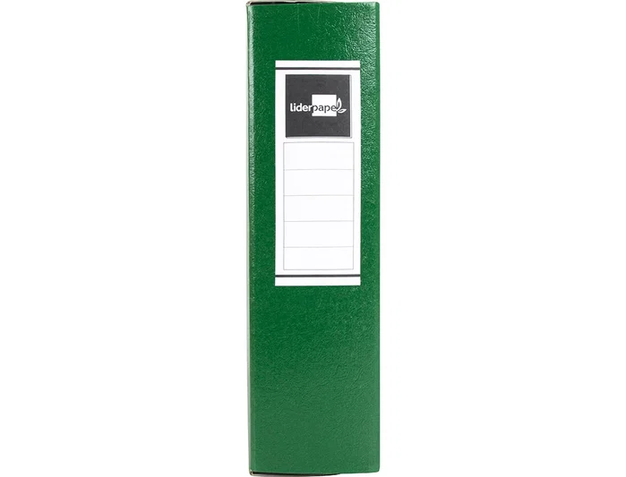 Liderpapel Carpeta de proyectos de cartón gofrado verde lomo 90mm Liderpapel Carpeta de proyectos de cartón gofrado verde lomo 90mm