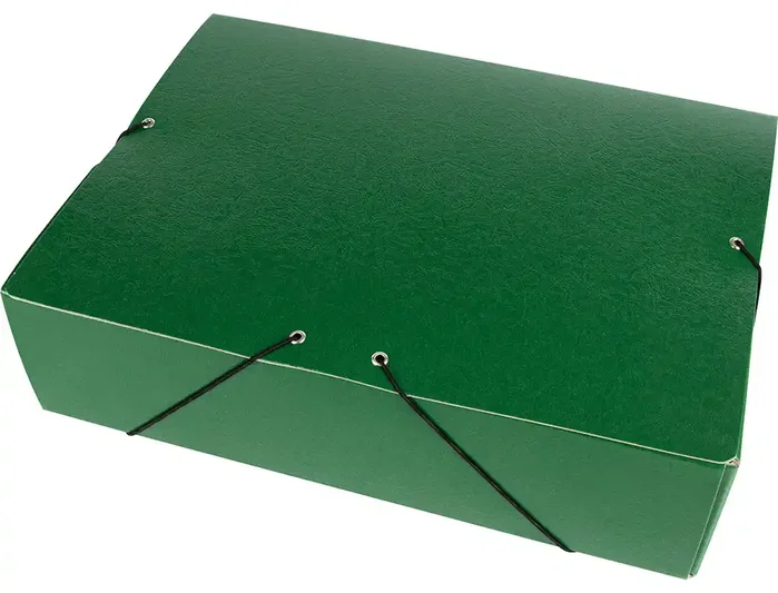 Liderpapel Carpeta proyectos folio lomo 90mm cartón gofrado verde