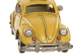 DKD Home Decor Vehículo de Decoración Metal Taxi Amarillo