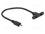 DeLOCK Cable USB 2.0 Micro-B Macho a Micro-B Hembra 25 cm