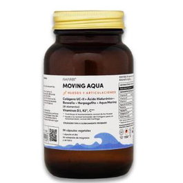 AMAR81 Moving Aqua - Complemento Alimenticio 90 Cápsulas para Huesos y Articulaciones con Colágeno UC-II, Vitamina D3, K2, C, Ácido Hialurónico, Boswellia y Harpagofito