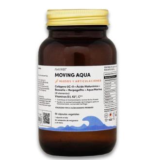 AMAR81 Moving Aqua - Complemento Alimenticio 90 Cápsulas para Huesos y Articulaciones con Colágeno UC-II, Vitamina D3, K2, C, Ácido Hialurónico, Boswellia y Harpagofito AMAR81 Moving Aqua - Complemento Alimenticio 90 Cápsulas para Huesos y Articulaciones con Colágeno UC-II, Vitamina D3, K2, C, Ácido Hialurónico, Boswellia y Harpagofito