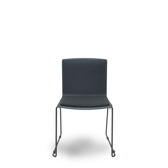 Silla Piqueras Y Crespo Opti523 Confidente Chasis Negro Asiento Y Respaldo Tapizados Negro