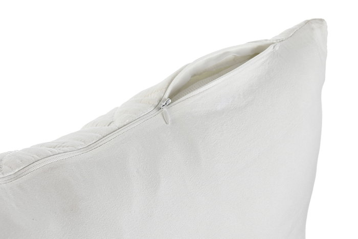 DKD Home Decor Cojín Blanco de Poliéster 60x60 cm