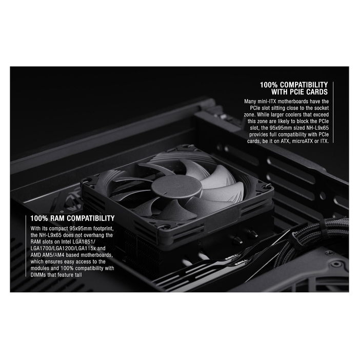 Noctua NH-L9x65 chromax.black - Ventilador de CPU de refrigeración por aire