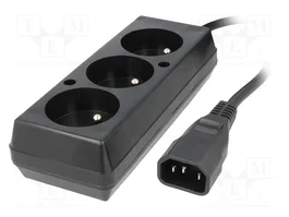 JONEX Cable de Alimentación H05VV-F 3x1mm² CEE 7/5 (E) a IEC C14