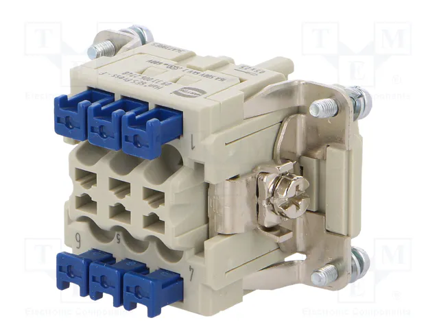 HARTING Han 6ES Press - F Conector HDC Hembra 6 Pines HARTING Han 6ES Press - F Conector HDC Hembra 6 Pines
