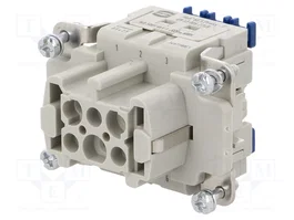 HARTING Han 6ES Press - F Conector HDC Hembra 6 Pines
