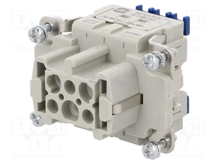 HARTING Han 6ES Press - F Conector HDC Hembra 6 Pines HARTING Han 6ES Press - F Conector HDC Hembra 6 Pines
