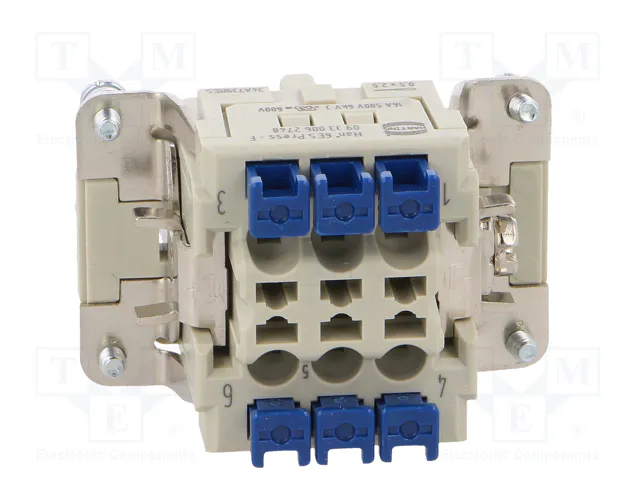 HARTING Han 6ES Press - F Conector HDC Hembra 6 Pines HARTING Han 6ES Press - F Conector HDC Hembra 6 Pines