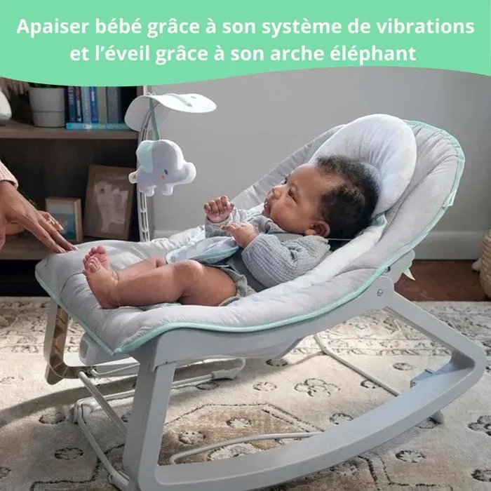 Ingenuity Bouncer 3in1 Keep Cozy - Weaver, Vibraciones Calmantes, 2 Posiciones Reclinado, Hasta 18 Kilos