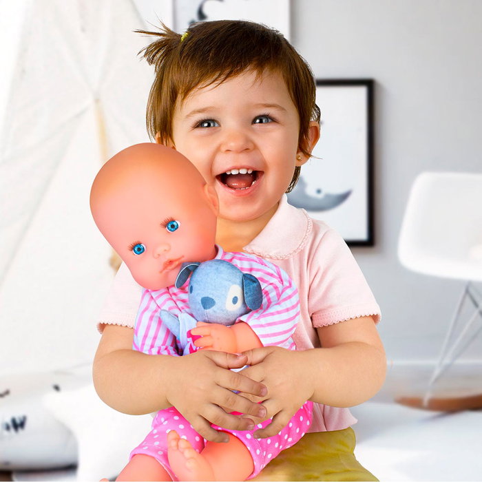 Famosa Nenuco Mimosón Nfn76000 Muñeco Articulado 42cm Cuerpo Blando Pijamita Rosa