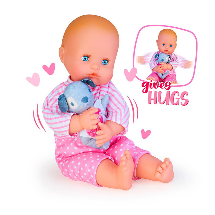 Famosa Nenuco Mimosón Nfn76000 Muñeco Articulado 42cm Cuerpo Blando Pijamita Rosa