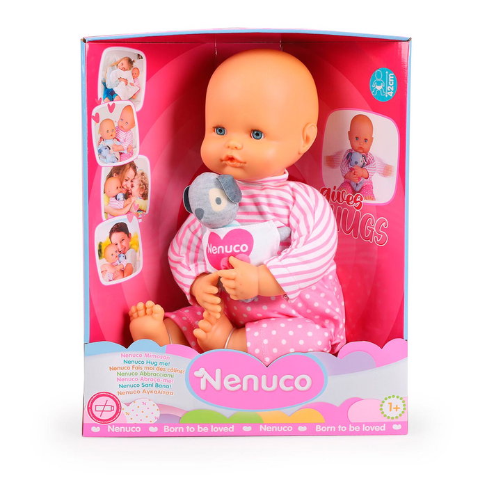Famosa Nenuco Mimosón Nfn76000 Muñeco Articulado 42cm Cuerpo Blando Pijamita Rosa