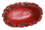 DKD Home Decor Centro de Mesa de Cemento con Cerezas Rojas