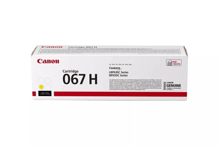Canon 067H Tóner Amarillo Alto Rendimiento Canon 067H Tóner Amarillo Alto Rendimiento