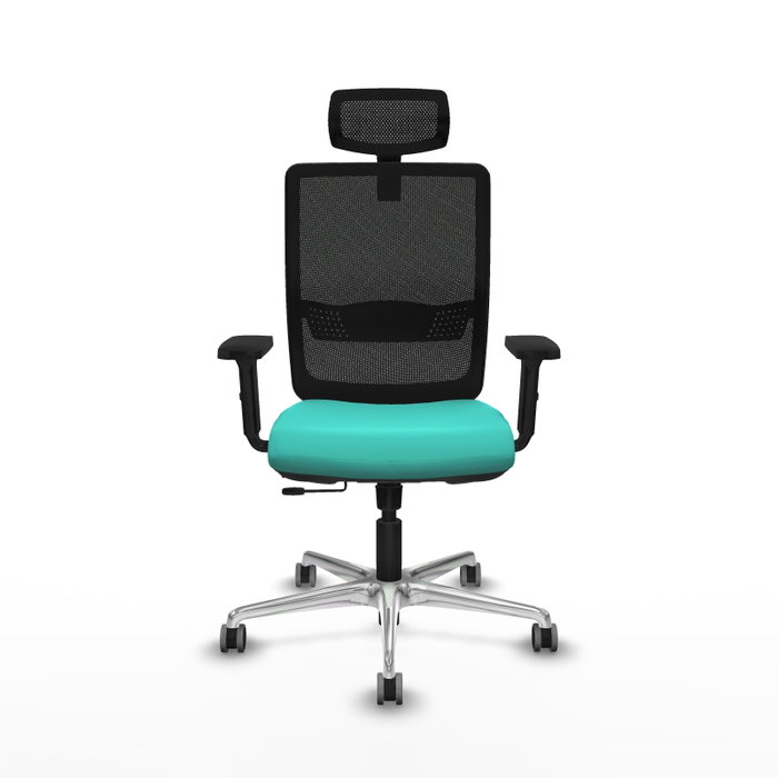 PIQUERAS Y CRESPO Silla de oficina Haches Turquesa y Negro PIQUERAS Y CRESPO Silla de oficina Haches Turquesa y Negro