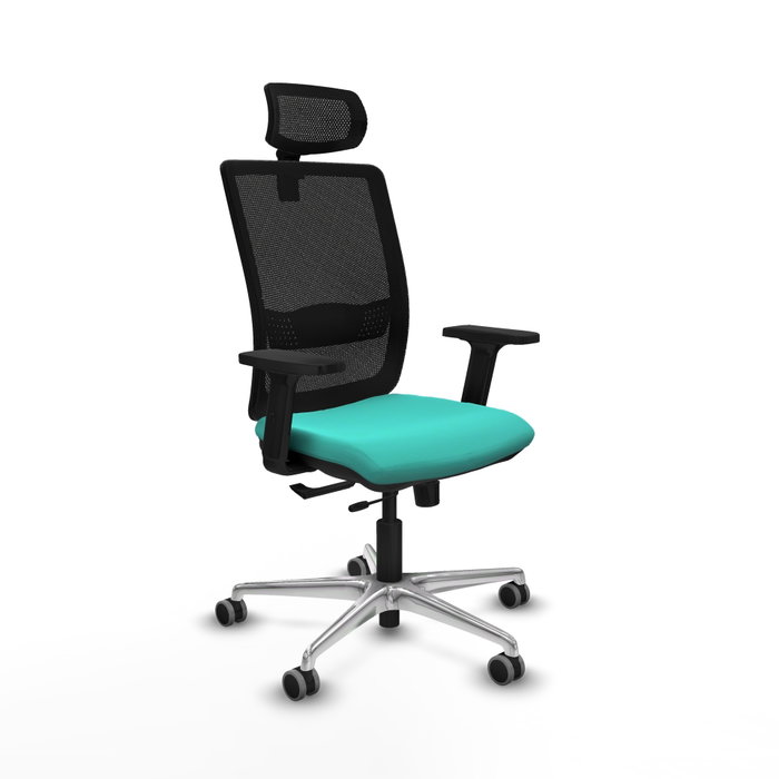 PIQUERAS Y CRESPO Silla de oficina Haches Turquesa y Negro PIQUERAS Y CRESPO Silla de oficina Haches Turquesa y Negro