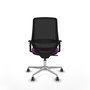 PIQUERAS Y CRESPO Silla de oficina Mardos con mecanismo Sincro, Morado y Negro