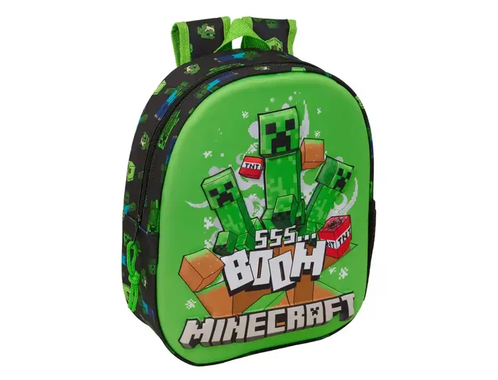 SAFTA Mochila 3D Minecraft 33cm SAFTA Mochila 3D Minecraft 33cm