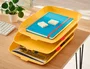 LEITZ Set de 3 Bandejas de Sobremesa Cosy Amarillo