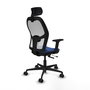 PIQUERAS Y CRESPO Silla de oficina Jorquera Sincro/Traslack Azul marino y Blanco