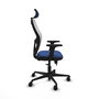 PIQUERAS Y CRESPO Silla de oficina Jorquera Sincro/Traslack Azul marino y Blanco