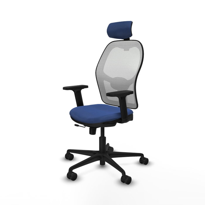 PIQUERAS Y CRESPO Silla de oficina Jorquera Sincro/Traslack Azul marino y Blanco