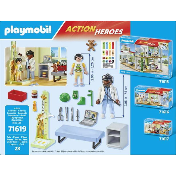 Playmobil Action Pediatra con osito de peluche. Playmobil Action Pediatra con osito de peluche.