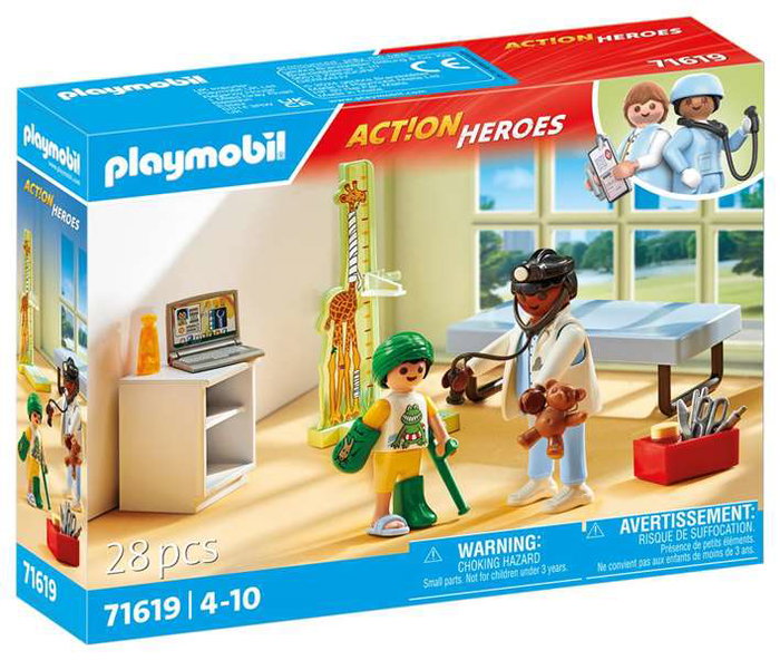 Playmobil Action Pediatra con osito de peluche. Playmobil Action Pediatra con osito de peluche.