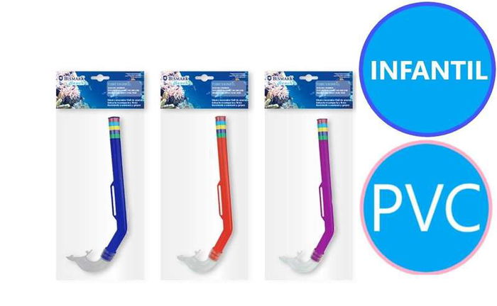 Poessa Tubo Respirador PVC Colores y Modelos Surtidos, Edad Mínima 3 Años