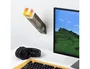 Wondee Lámpara Minecraft Antorcha Luminosa Portátil, Inspirada en Videojuego, Funciona con Pilas y Cable