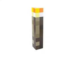 Wondee Lámpara Minecraft Antorcha Luminosa Portátil, Inspirada en Videojuego, Funciona con Pilas y Cable