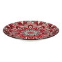 Home Deco Factory Plato Jaipur Rojo Porcelana Diámetro 19 cm