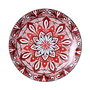Home Deco Factory Plato Jaipur Rojo Porcelana Diámetro 19 cm