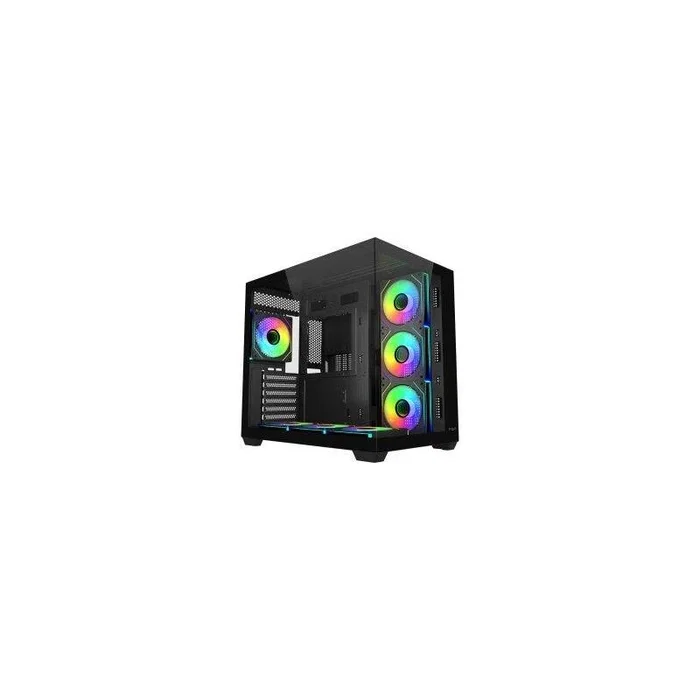 Fortron M341 Caja ATX Dual Chamber con Cristal Templado y 7x ARGB Negro Fortron M341 Caja ATX Dual Chamber con Cristal Templado y 7x ARGB Negro