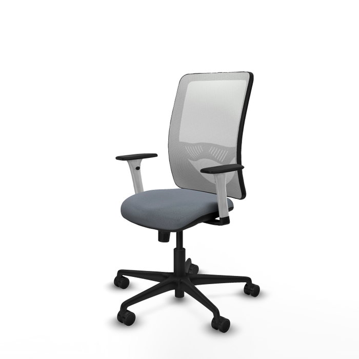 PIQUERAS Y CRESPO Silla de oficina Zulema con mecanismo Sincro, Gris y Blanco PIQUERAS Y CRESPO Silla de oficina Zulema con mecanismo Sincro, Gris y Blanco