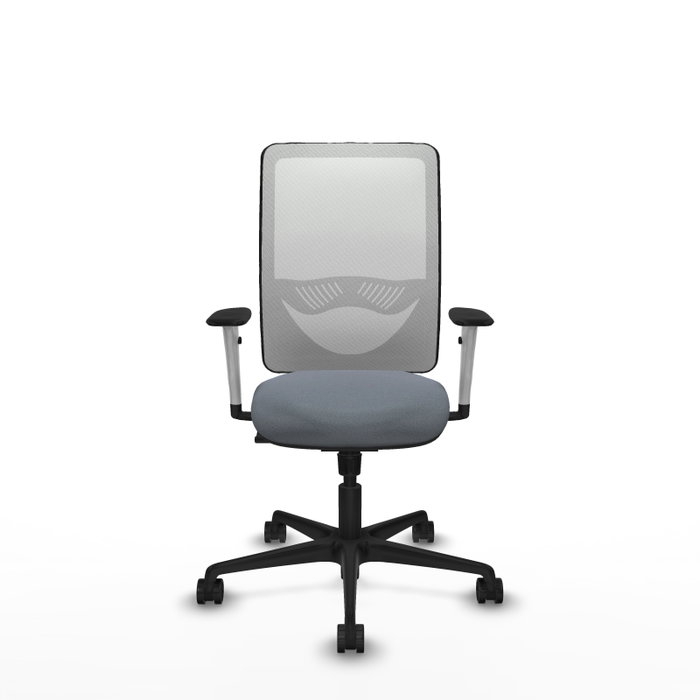 PIQUERAS Y CRESPO Silla de oficina Zulema con mecanismo Sincro, Gris y Blanco PIQUERAS Y CRESPO Silla de oficina Zulema con mecanismo Sincro, Gris y Blanco