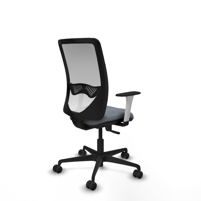PIQUERAS Y CRESPO Silla de oficina Zulema con mecanismo Sincro, Gris y Blanco PIQUERAS Y CRESPO Silla de oficina Zulema con mecanismo Sincro, Gris y Blanco