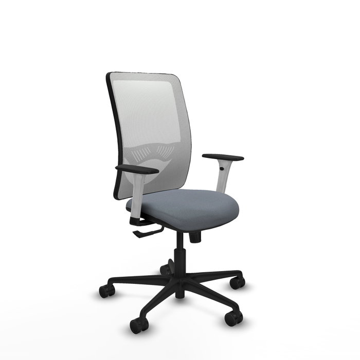 PIQUERAS Y CRESPO Silla de oficina Zulema con mecanismo Sincro, Gris y Blanco PIQUERAS Y CRESPO Silla de oficina Zulema con mecanismo Sincro, Gris y Blanco