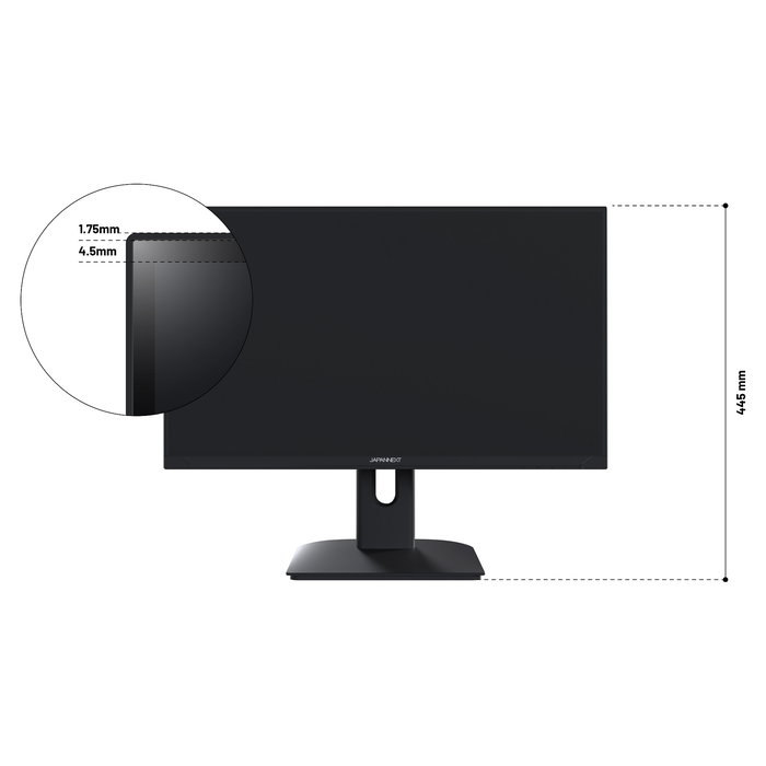 JAPANNEXT JN-I238FHD200F Monitor Gaming IPS Full HD 23.8" (60,5 cm), 200 Hz, 0.5 ms, FreeSync, Negro