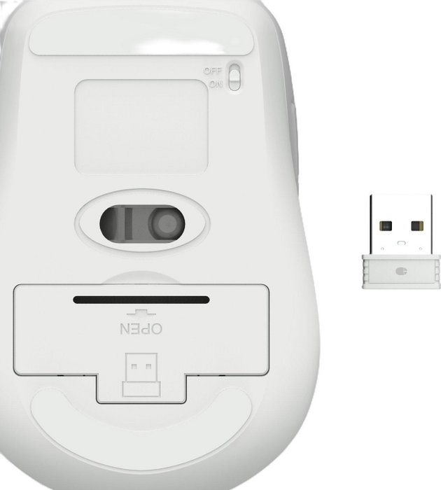 Hama WM-450 Ratón Inalámbrico Blanco