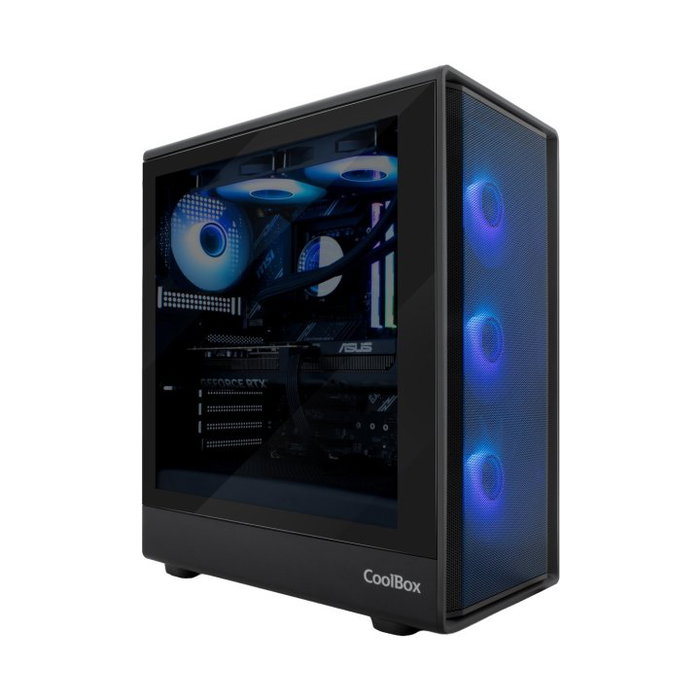COOLBOX GA700 DarkSide Negra con Cristal Templado COOLBOX GA700 DarkSide Negra con Cristal Templado